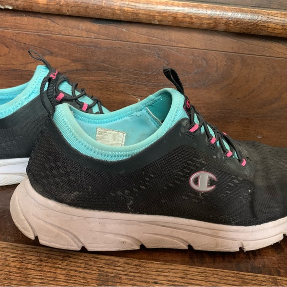 Champion size 9 super lightweight runners. Black & powder blue. - Picture 2 of 4